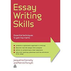 a book cover with an arrow pointing to the top right corner and writing skills on it