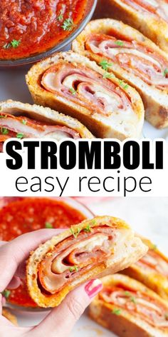 This easy stromboli recipe is a delicious fun dinner ideas. Refrigerated pizza dough is stuffed with pepperoni, salami, and cheese, topped with seasonings. Try dipping this stromboli in a little marinara for a yummy meal. This dinner idea is sure to be a hit with the whole family. Stromboli Roll Ups, Halloween Snake Stromboli, Home Made Stromboli, Stromboli With Crescent Rolls, How To Roll Pizza Dough, What To Do With Refrigerated Pizza Dough, Pizza Dough Stromboli Recipe, Italian Stromboli With Pizza Dough, Pizza Dough Meal Ideas