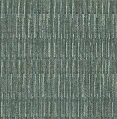 an upholstered blue and grey fabric with vertical stripes