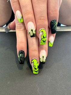 Ophir Boogie Nails, Boogie Nails, Oogie Boogie Nails, Oogie Boogie, Fire Nails, Halloween Art, Halloween Nails, Nail Salon, Toe Nails