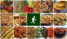 many different types of food are shown in this collage