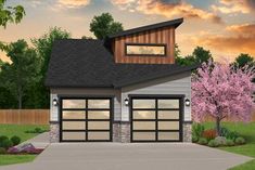 this is a computer rendering of these garage plans for the homeowners in their neighborhood