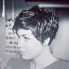 Super Short Curly Hairstyle Thick Hair Pixie Cut, Short Textured Haircuts, Textured Haircut, Super Short Hair