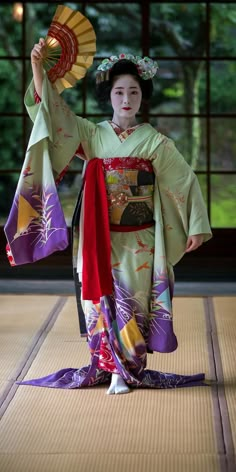 Geisha Artwork, Japanese Costume, Mode Kimono