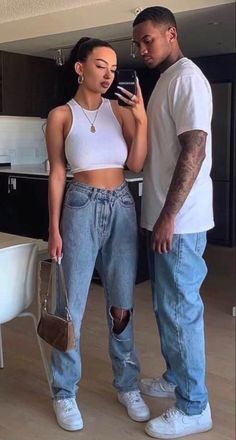 Couple Outfits Streetwear, Couple Goal Outfits, Couple Streetwear, Streetwear Couple, Matching Fits, Couple Outfit Ideas, Couple Matching Outfits, Couples Outfit