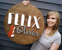 a woman standing next to a sign that says fix or deliver