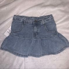 Comfy And Stretchy Jean Skirt With Shorts Built In. Never Worn New With Tags! So Cute Goes With Every Outfit Size Small Trendy Non-stretch Mini Skirt, Cute Fitted Mini Bottoms, Non-stretch Blue Mini Skirt, Cute Denim Skirt For Summer, Cute Denim Blue Skirt, Cute Fitted Denim Skirt, Casual Non-stretch Mini Skirt, Casual Non-stretch Short Skirt, Cute Pleated Skirt For Spring