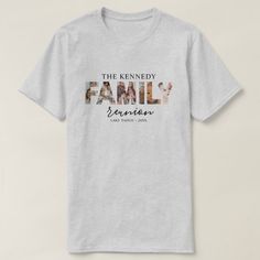 Family Reunion Photo Cutout Collage Name T-Shirt Reunion Shirt Design, Family Reunion Tshirt Design Shirt Ideas, Family Matching Customizable T-shirt For Family Reunion, Family Reunion Tshirt Design, Reunion Tshirt Design, Black Graphic Print T-shirt For Family Reunion, Cheap Graphic Print T-shirt For Family Reunion, Family Reunion Pictures, Cotton Graphic Print T-shirt For Family Reunion