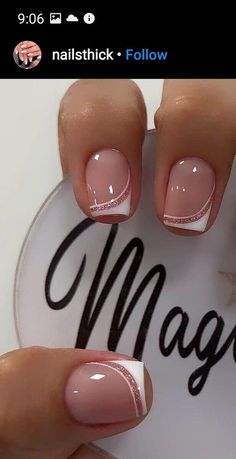 Nailart Tutorial, Manicure Nail Designs, French Manicure Nails, Work Nails, Pretty Nail Art Designs, Short Acrylic Nails Designs, Square Acrylic Nails, Classy Nails, Fancy Nails