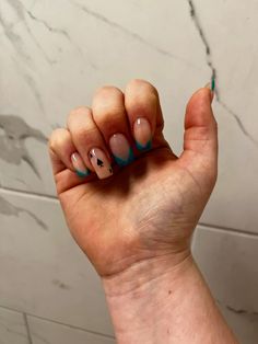 Western Marble Nails, Western Short Nail Designs, Western Style Acrylic Nails, Short Nails Ideas Western, Western Nails Acrylic Coffin, Boho Almond Nails Bohemian, Nail Ideas Punchy, Western Nail Color Ideas, Nail Western Designs