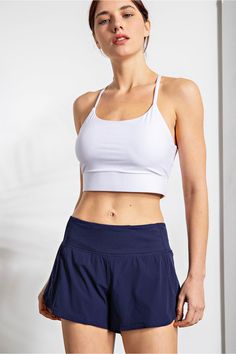 Get ready to power through your workout in style with our Stretch Waistband Athletic Shorts in Navy. The stretchy waistband allows for ultimate flexibility and comfort while the built-in underwear lining provides extra support. Look and feel your best with these trendy and functional athletic shorts! Stocked at Arlington Village and Uptown. Denim Jewelry, Active Shorts, Shoe Gifts, New Arrival Dress, Athletic Shorts, Sale House, In Style, Trendy Outfits, Built In