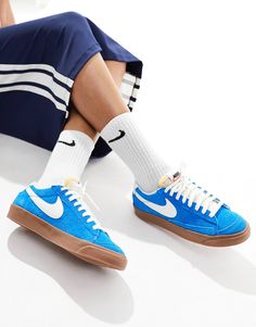 Nike Blazer Low Vintage sneakers in photo blue | ASOS Blue Nike Blazers Outfit, Nike Low-top Skate Shoes With Rubber Waffle Outsoles, Blue High-top Lace-up Sneakers With Rubber Waffle Outsoles, Blue Lace-up High-top Sneakers With Rubber Waffle Outsoles, Nike Blue Skate Shoes With Rubber Waffle Outsoles, Blue Sneakers With Gum Sole For Skateboarding, Blue Skateboarding Sneakers With Gum Sole, Casual Blue High-top Sneakers With Rubber Waffle Outsoles, Casual Blue High-top Sneakers With Rubber Soles