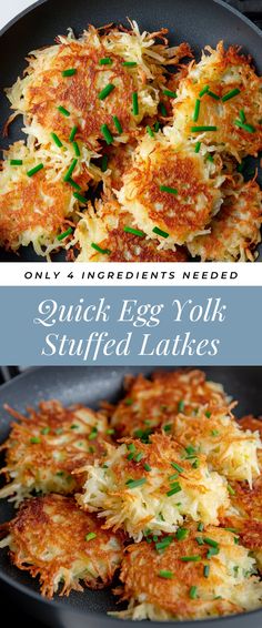 Image for Quick Egg Yolk Stuffed Latkes Egg Yolk Stuffed Latkes, Using Egg Yolks, Egg Yolk Recipes, Salted Egg Yolk, Salted Egg, Egg Yolks, Savory Recipes, Next Holiday, Egg Yolk