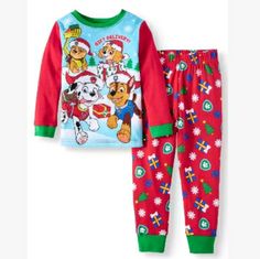 Paw Patrol Presents 2t Toddler Kids Pajama Set Christmas Red White Green Blue Holiday Winter New With Tags *Bundle To Save Chavonne11 111319 Xxx Toddler Christmas Pajamas, Paw Patrol Pajamas, Halloween Pjs, Baby Pjs, Purple Bodysuit, Buffalo Plaid Shirt, Christmas Pajama Set, Boys Fleece, Toddler Christmas