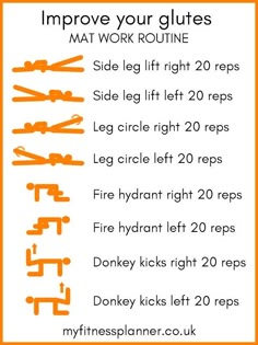 5 Minutes Workout, Glute Workout Routine, Target Workout, Planner Fitness, My Fitness, Gym Routine, At Home Workout Plan