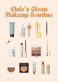 Elsie's Clean Makeup Routine - A Beautiful Mess Clean Makeup Brands At Ulta, Affordable Clean Girl Makeup, Clean Makeup Routine, Rowe Casa, Minimalist Makeup Routine, Minimalist Skincare Routine, Best Clean Makeup, Clean Makeup Brands, Clean Makeup Products