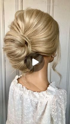 Updo Diy Easy Step By Step, Casual French Twist Updo, Updos With Wigs, Voluminous Updo Tutorial, Updo Videos For Medium Length Hair, How To Do Your Own Updo, French Twist Updo With Veil, How To Do A Chignon Bun, Messy French Twist Updo Tutorial