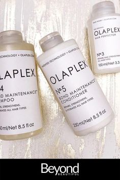 Frequent colouring, bleaching, chemical treatments and heat styling can leave your hair feeling brittle, dry and prone to breakage. The Olaplex Hero Bundle features three best selling intensive strengthening treatments that work together to cleanse, nourish, fortify and protect the hair. This bundle combines a shampoo and conditioner duo with an award winning reparative treatment. These formulas work to leave the hair vibrant, shiny, manageable and resilient to external damaging factors. Heat Styling, Heat Styling Products, Shampoo And Conditioner, Award Winning, Self Care, Shampoo Bottle, Hair Care, Personal Care, Repair