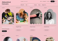 the website is designed to look like it has many different images on it, including women's faces