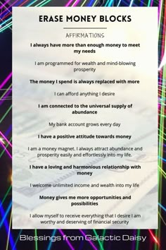 wealth affirmations money Raise Your Vibrations, Abundance Money, Money Blocks, Power Of Manifestation, Switch Words, Life Experience, Manifestation Law Of Attraction