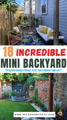 Elevate your outdoor space with our curated collection of 18 mini backyard marvels. From charming seating arrangements to ingenious garden solutions, explore chic ideas to maximize the potential of your petite garden oasis. Small Yard Ideas On A Budget Simple, Small Yard Design Backyards, Whimsical Backyard Landscaping, Small Outdoor Spaces Backyards, Shallow Backyard Design, Backyard Landscaping Small Yard, Whimsical Backyard Ideas, Small Narrow Backyard Ideas, Small Narrow Backyard