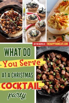 what do you serve at a christmas cocktail party?