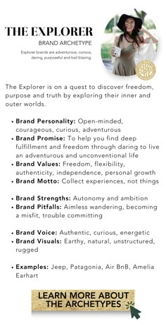 Branding, Personal branding, brand archetype, brand persona, brand personality, brand, website building, branding tips, website tips, women in business, boulder colorado, women owned business, break the mold, networking, how to, coaching program, brand strategy, brand strategist, entrepreneur(s), women entrepreneurs, female entrepreneurs Female Explorer Aesthetic, Archetypes Character, Warrior Archetype, Explorer Archetype, Brand Archetypes Hero, Brand Archetypes Creator, The Explorer Archetype, Wild Unknown Archetypes, Explorer Brand Archetype