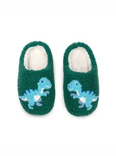 Our new Kids Cozy Slippers are super soft and keep your feet warm. Made with non slip rubber bottoms which can be worn inside or outside. little kid fits kid's shoe size 9-12 big kid fits kid's shoe size 1-3 Indoor/ Outdoor use. Unisex. Made in China. Machine washable. Dino Slippers, Dinosaur Slippers, Indoor Outdoor Slippers, Cozy Slippers, Patriotic Christmas, Comfy Slippers, Teether Toys, Comfortable Slippers, Outdoor Slippers