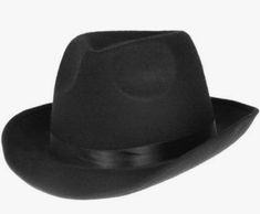 This black fedora with black band is a perfect hat for a gangster, mobster, 20's or 40's outfit, Blues Brothers, detective or other character. Includes a lightweight character hat made from a crush resistant material. This classic hat will fit most adults and teens. 1920's and other costumes and accessories are sold separately on our page – subject to availability. Detective Hat, Detective Outfit, 40s Outfits, 1920s Costume, Black Fedora, Blues Brothers, Classic Hats, A Crush, Hat Making