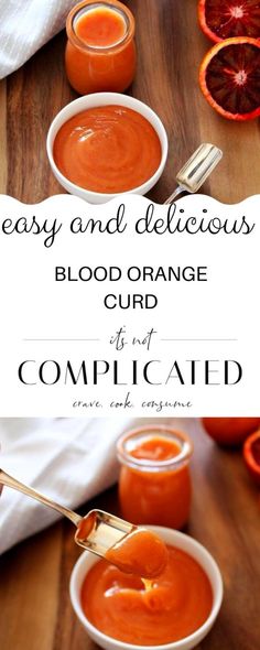 blood orange curd is an easy and delicious dessert