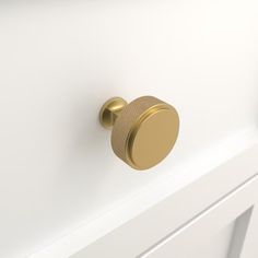 allen + roth Hadley 1-1/4-in Brushed Gold Round Transitional Cabinet Knob in the Cabinet Knobs department at Lowes.com Gold Knobs, Transitional Cabinets, Allen Roth, Decor Details, Cabinet Pulls, Cabinet Knob, Round Design, Transitional Design, Cabinet Knobs