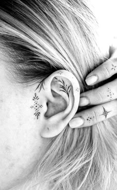 ear tattoo earrings woman tattoo ideas flower tattoo flower wallpaper flowers tattoos tattoo tattoo designs tattoo inspiration tattoo style tattoo ink tattoo art tattooed tattoo ideas unique tattoo life tattoo print tattoo after care tattoo beauty tattoo shop tattoo supplies tattooing tattoo inspo man tattoo ideas man tattoo tattoo artist tattoo s tattoos for woman tattoo simples tattoo tips earrings tattoo ear piercing aesthetics Cartilage Tattoo, Inner Ear Tattoo, Tatoo Dog, Behind Ear Tattoos, Face Tattoos, Spine Tattoos