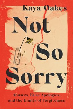 a book cover with the title not so sorry