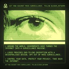 an advertisement with the words act now against surveillance, follow global network