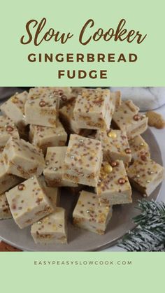 Slow Cooker Gingerbread Fudge