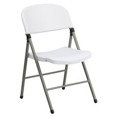 Hercules Plastic Folding Chair with Charcoal Frame White Folding Chairs, Outdoor Folding Chairs, Eames Chairs, Folding Chairs, Plastic Chair, Chairs For Sale, Folding Chair, Hercules