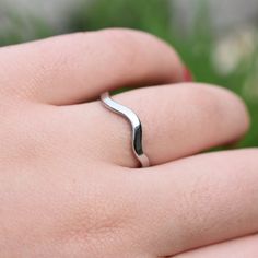 Wavy Stainless Steel Ring | Stackable Ring | Stainless Steel |  This ring comes in several sizes and one color. The material is stainless steel. Beautiful Anklet, Beautiful Notes, Stainless Steel Ring, Station Necklace, Stackable Ring, Stainless Steel Rings, U Can, Steel Ring, Stackable Rings