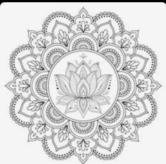 a black and white drawing of a lotus flower on a white background stock photo - 957