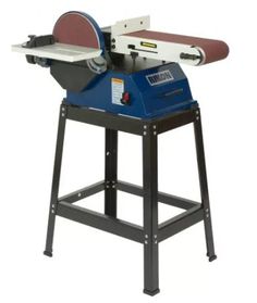 a table top sander with a bench on it