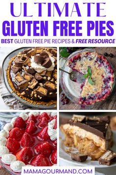 the ultimate guide to gluten free pies, desserts and other treats