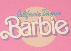 the logo for california dream barbie is shown in this undated photo from 1971,