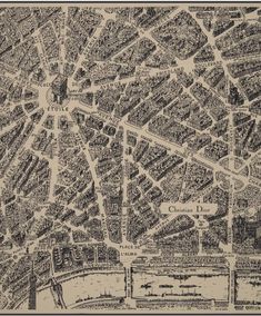 an old map of the city of london in black and white, with lots of buildings