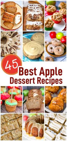 the top 25 best apple dessert recipes in this roundup are apples, pies, muffins, and cupcakes