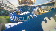 an image of the barclay cup trophy in front of some fans