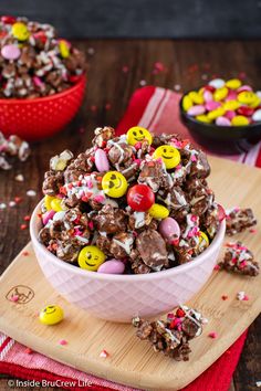 This Dark Chocolate Popcorn with M&M's will sweeten your family night or game day! This tasty treat is loaded with plenty of sprinkles and chocolate candies, guaranteeing a sweet and salty explosion in every bite. Gather your loved ones, grab a bowl of this amazing popcorn, and enjoy a fun-filled time together.