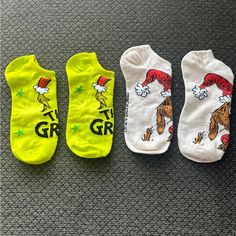 2 Pair Women’s Socks 1green Grinch 1white Dr. Seuss Size 5-9 New! Never Worn Bundle & Save! Casual Green Socks For Winter, Casual Green Winter Socks, Fun Green Cotton Socks, Comfortable Green Stretch Socks, Comfortable Stretch Green Socks, Grinch Stuff, Animals Funny, Animal Photos, Baby Animals Funny