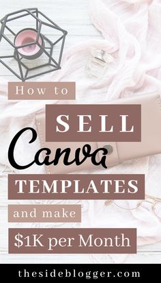 a pink purse with the words how to sell canvas templates and make $ 6k per month