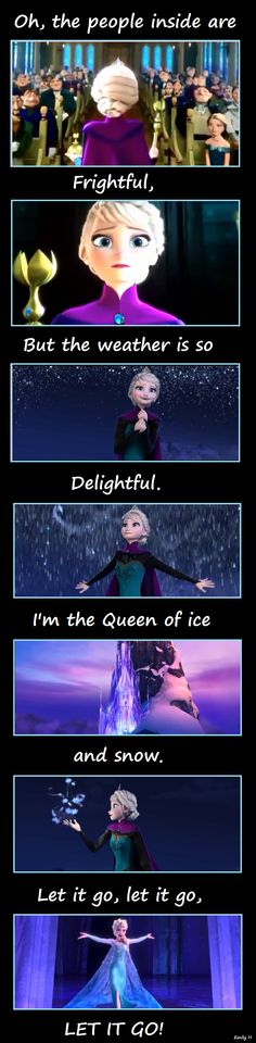 an image of frozen princesses and their names in the same language, with captioning below