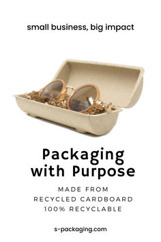 recycled retail packaging for Small businesses Clamshell Packaging, Plastic Free