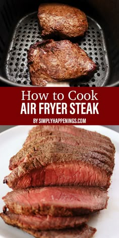 how to cook air fryer steak in the slow cooker and then it's cooked